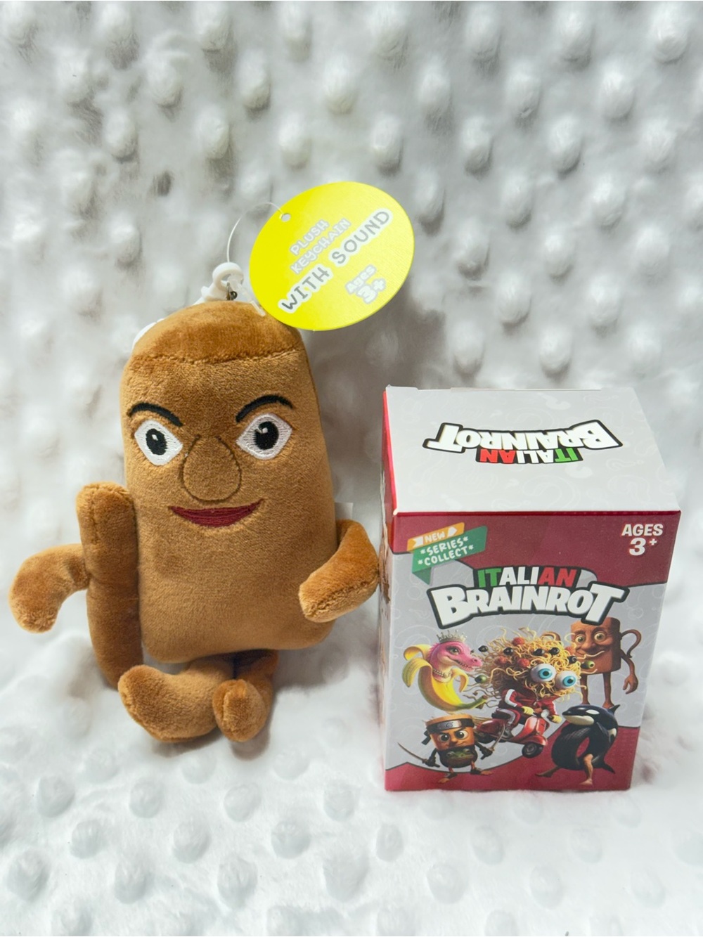 Italian Brainrot Tung Tung Tung Sahur keychain with sound/lights & Blind Box